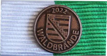 Sachsen Gedenkmedaille Waldbrand 2022