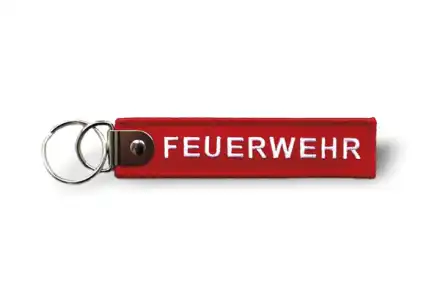 Schlüsselanhänger Textil Feuerwehr