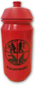 Trinkflasche Rot 500 ml Feuerwehr 