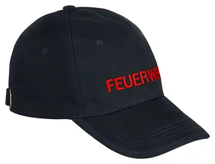 Cap Premium Feuerwehr Schrift rot 