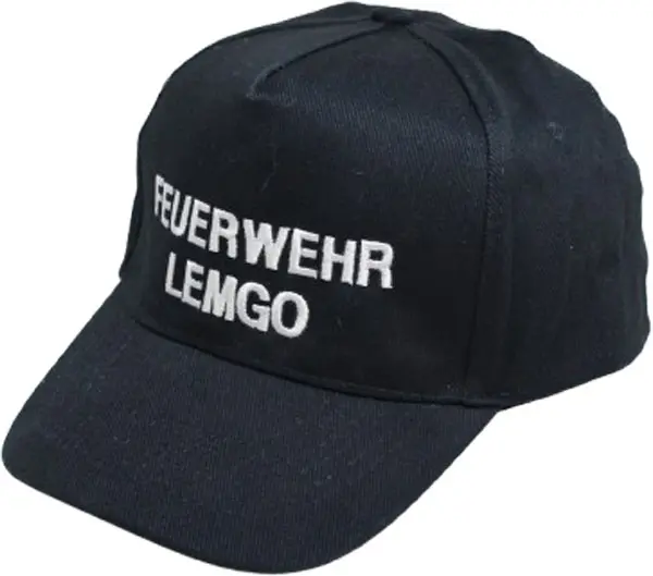 Cap Premium Feuerwehr eigener Text Schrift weiß 