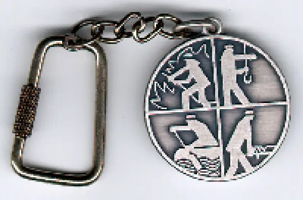 Schlüsselanhänger Feuerwehr - Metal Badge